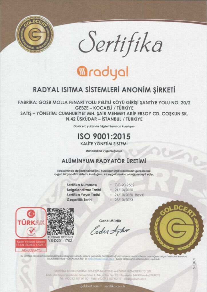 ISO 9001:2005 Belgesi